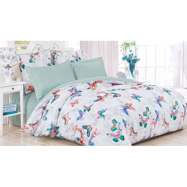 

Комплект двуспальный Satin de' Luxe, Белый;мятный, Satin de' Luxe