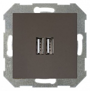 Розетка 2хUSB type A без рамки RETRO 29-016