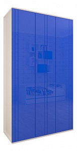 Шкаф 3-х дверный Мебелеф-23 синий 