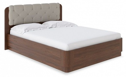 Кровать Wood Home 1 с подъемным механизмом   орех с брашированием