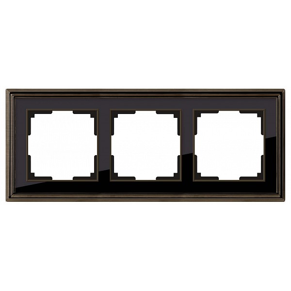 

Рамка на 3 поста WL17-Frame-03 a037689, Белый;бронза, WL17-Frame-03 a037689