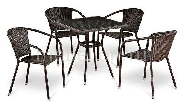 Набор уличный Afina T283BNT-W2390/Y-137C-W51 Brown 4Pcs