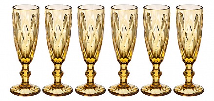 Набор из 6 бокалов для шампанского Ромбо 781-148
