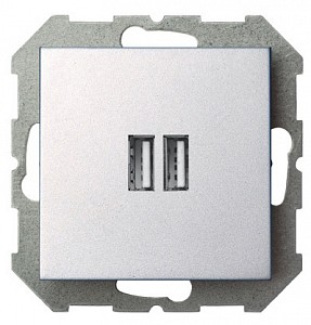 Розетка 2хUSB type A без рамки EPSILON 28-1857