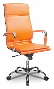Кресло CH-993, оранжевый, кожа искусственная, текстиль
