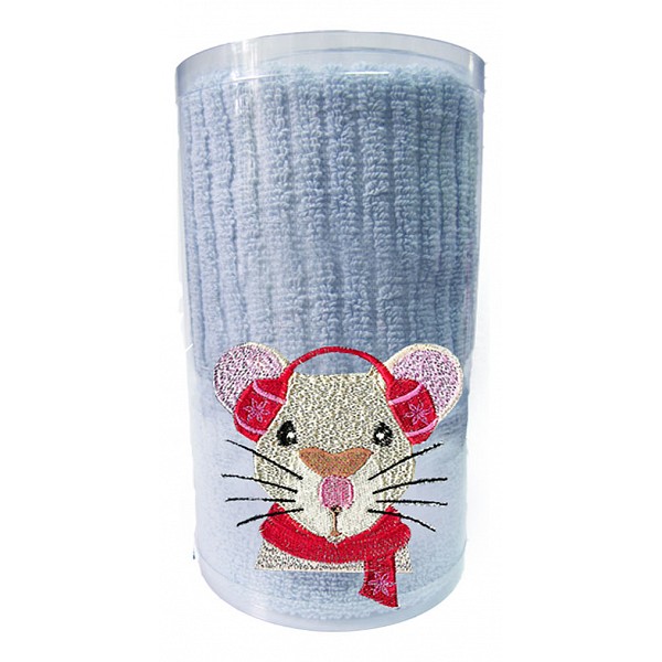 

Полотенце для лица (50x90 см) Mouse Remi, Голубой, (50x90 см) Mouse Remi