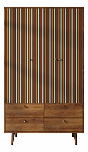 Шкаф 3-х дверный Berber Принт 20 (коричневый в полоску Print 20) 