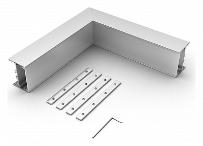 Соединитель угловой L-образный накладной S-LUX 030114