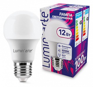 Лампа светодиодная [LED] Luminarte E27 12W 4000K