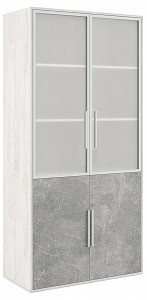 Шкаф 4-х дверный B-Tone бетон светлый, неокрашенный 