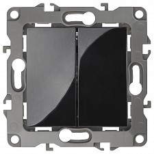 Переключатель двухклавишный без рамки Эра 12 12-1106-06