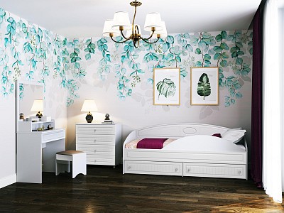 Односпальная кровать для детской комнаты Монако SMB_MLD65526