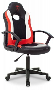 Игровое кресло , белый, красный, черный, тестиль, экокожа