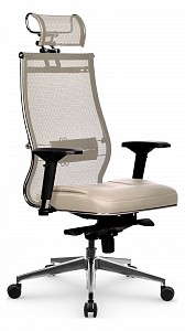 Кресло SL-3.051 MPES, молочный, сетка, экокожа