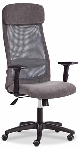 Кресло офисное Profit PLT, серый, флок