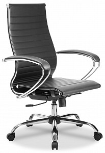 Кресло офисное МЕТТА-10(MPES), черный, экокожа