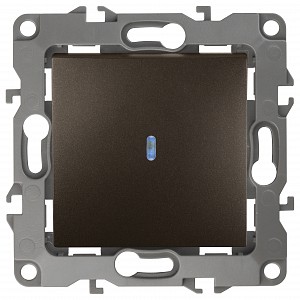 Выключатель одноклавишный с подсветкой без рамки Эра 12 12-1102-13 Выключатель одноклавишный с подсветкой без рамки Эра 12 12-1102-13