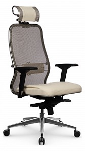 Кресло SL-3.041 MPES, молочный, сетка, экокожа