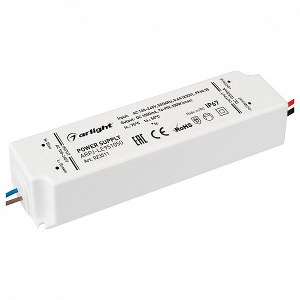 

Блок питания 76-95В 100Вт ARPJ-LE951050 (100W, 1050mA, PFC), 76-95В 100Вт ARPJ-LE951050 (100W, 1050mA, PFC)