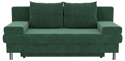 Прямой диван Милан-3 еврокнижка, велюр
