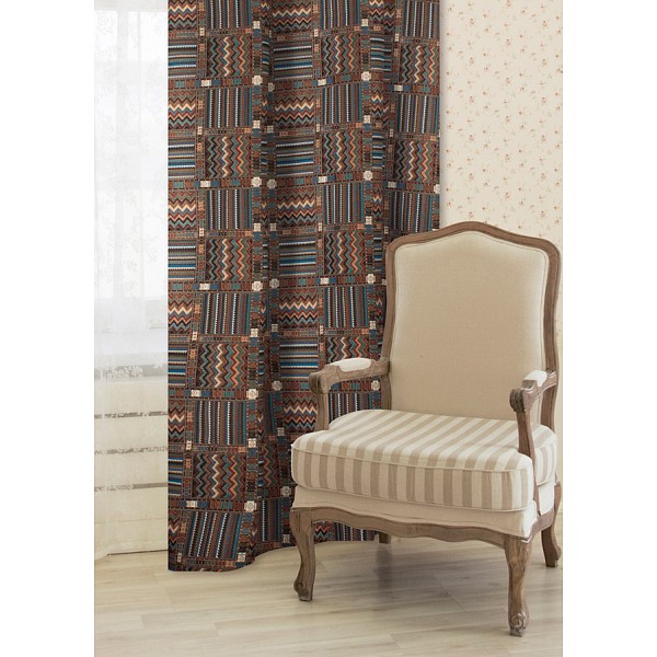 

Портьера (120x290 см) 2 шт. Mexique, Коричневый;разноцветный, (120x290 см) 2 шт. Mexique