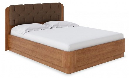 Полутораспальная кровать Wood Home 1 с подъемным механизмом антик с брашированием  