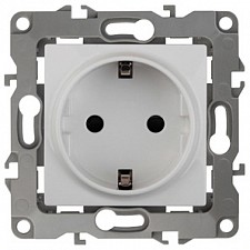 Розетка с заземлением, без рамки Эра 12 12-2001-01