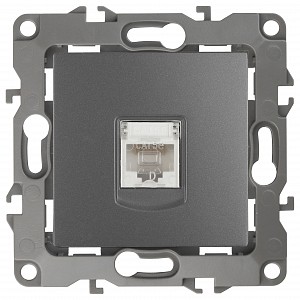 Розетка Ethernet RJ-45 без рамки Эра 12 12-3107-12 Розетка Ethernet RJ-45 без рамки Эра 12 12-3107-12