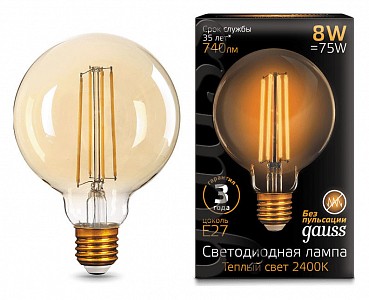 Лампа светодиодная [LED] OEM E27 8W 2400K