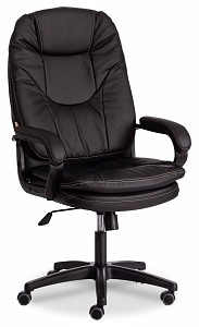 Кресло офисное , черный, кожа искусственная