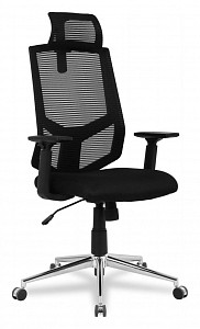 Кресло офисное HLC-1500H, черный, полиэстер, сетка капроновая