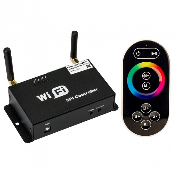 фото Контроллер-регулятор цвета RGB с пультом ДУ LN-WiFi-SPI (5/24V, ПДУ) Arlight