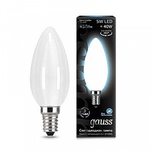 Лампа светодиодная [LED] Gauss E14 5W 4100K
