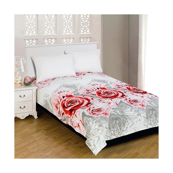 

Плед (180х230 см) Roses Chic, Белый;серый;розовый, (180х230 см) Roses Chic