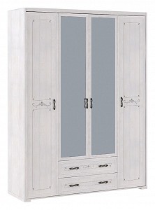 Шкаф 4-х дверный Афродита зеркальный, лиственница сибиу 