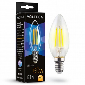 Лампа светодиодная [LED] Voltega E14 6W 2700K