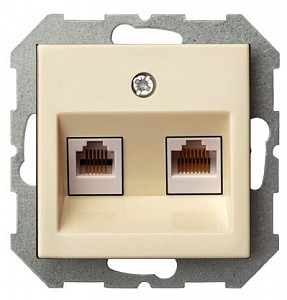 Розетка телефонная RJ-11 без рамки EPSILON 28-081