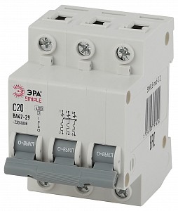 Автоматический выключатель 3P ВА 47-29 SIMPLE-mod-22