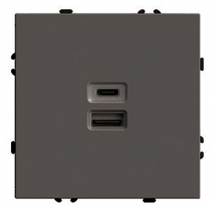 Розетка USB и type C без рамки Эмили 49931