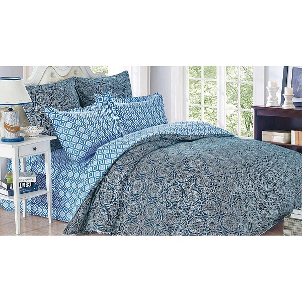 

Комплект евростандарт Satin de' Luxe, Голубой, Satin de' Luxe