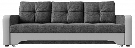 Прямой диван Ник-3 еврокнижка, рогожка, экокожа