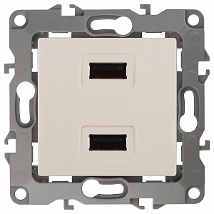 Розетка USB, без рамки Эра 12 12-4110-02