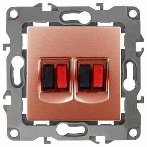 Розетка акустическая без рамки Эра 12 12-3112-14 Розетка акустическая без рамки Эра 12 12-3112-14