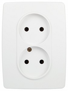 Розетка двойная без заземления Эра 12 12-2107-01М Розетка двойная без заземления Эра 12 12-2107-01М