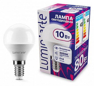 Лампа светодиодная [LED] Luminarte E14 10W 4000K