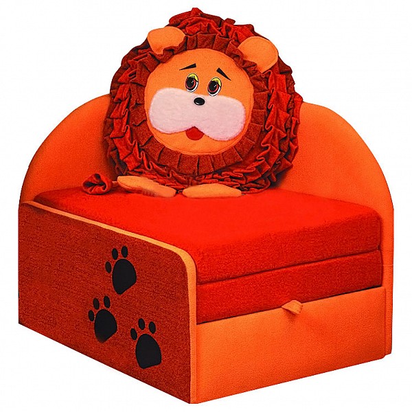 фото Диван-кровать Мася-11 Лев 8071127 оранжевый/красный Олимп-мебель