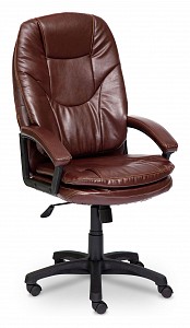 Кресло , коричневый, кожа искусственная