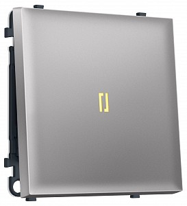 Выключатель одноклавишный с подсветкой без рамки MS MS502010