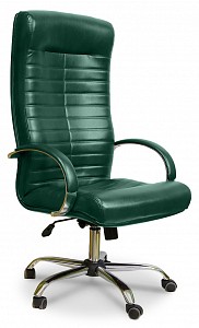 Кресло офисное Орион, зеленый, экокожа