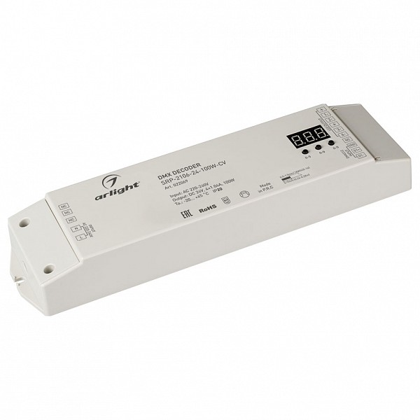 

Декодер DMX DMX-SRP-2106-24-100W-CV (220V, 24V, 100W), DMX-SRP-2106-24-100W-CV (220V, 24V, 100W)